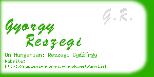 gyorgy reszegi business card